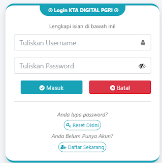 Register PGRI Kaltim - Persatuan Guru Republik Indonesia Cabang Kabupaten Kaltim